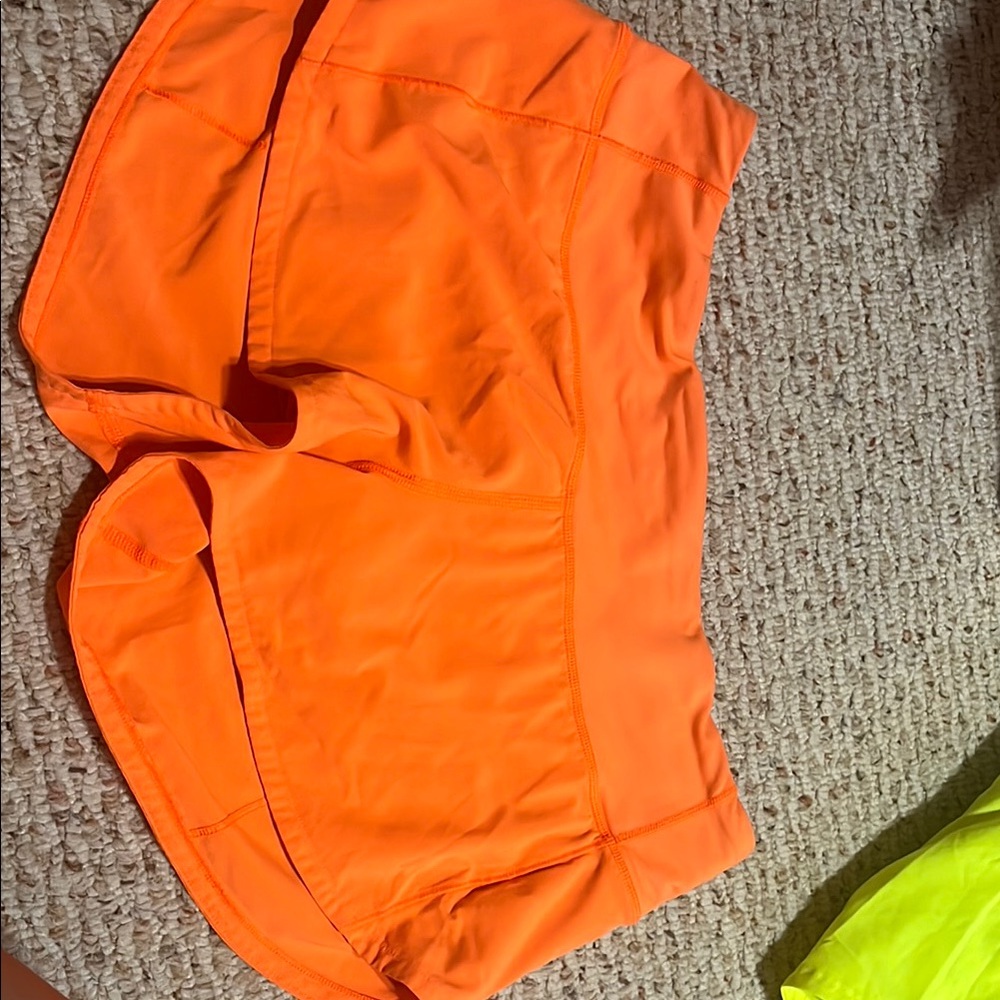 Lululemon speed up 2.5 inch Orange Athletic Shorts